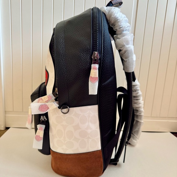 Coach Marvel West Backpack In Signature Canvas With Comic Patches - Picture 3 of 9